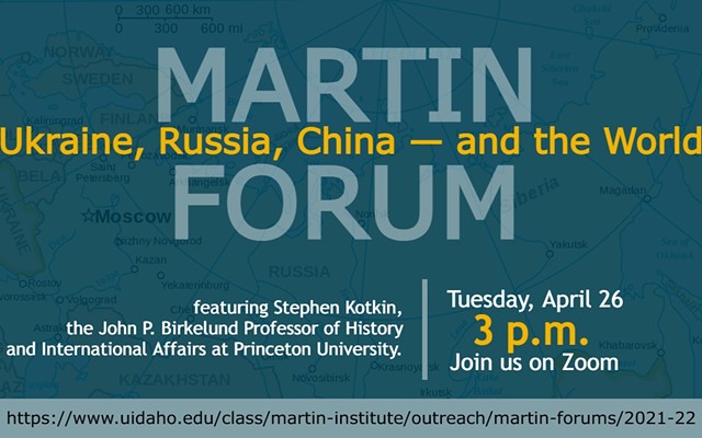 Martin Forum: "Ukraine, Russia, China – the World"