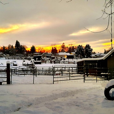 Taken from back yard on new years eve.... the last sunset of 2021.... lewiston Orchards