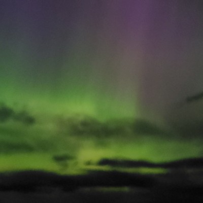 Northern Lights as seen from Central Grade, south of Genesee on Sunday, April 23rd.