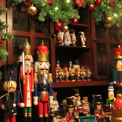Dozens of holiday nutcrackers brighten up Le Ann Wilson's home in Orofino. Le Ann's son, Corey Kleer-Larson, has collected classic nutcrackers, novelty models and nutcracker figurines since 1996, when he was just 3 years old. Le Ann Wilson snapped the nutty photo on Christmas Day.
