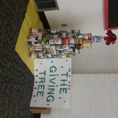 Palouse Elementary Giving Tree. For local food bank. Everyone can helps make someone's Christmas a little brighter. Submitted by J Iverson.