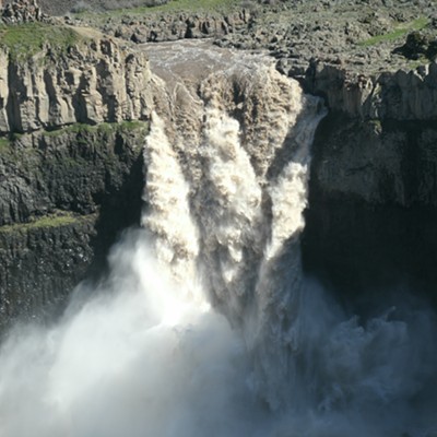 Image taken of the Roaring Palouse Falls. The photo was taken Sunday March&nbsp;19, 2017,by Kellan Purcell, 7.