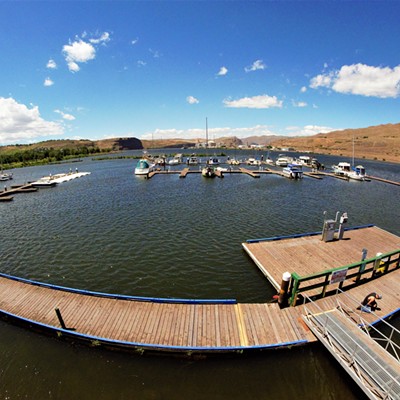 A nice view of the water, boats and docks from the deck of the old Rooster's building. Taken July 2, 2018 by Mary Hayward of Clarkston.