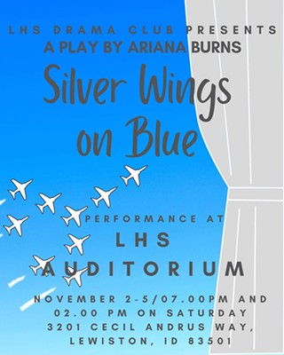 "Silver Wings on Blue"