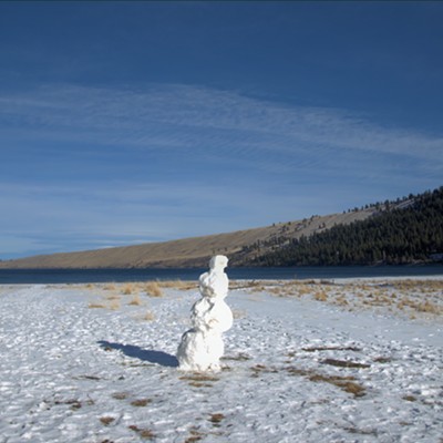 The snow covered beach of Wallowa Lake in Oregon had a snowman. Mary Hayward of Clarkston captured this shot January 30, 2021.