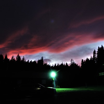 Sunset at Clarkia, Idaho