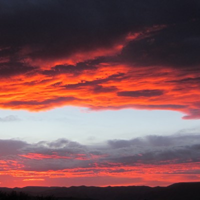 Sunset over Lewiston,  Aug 27, 2016