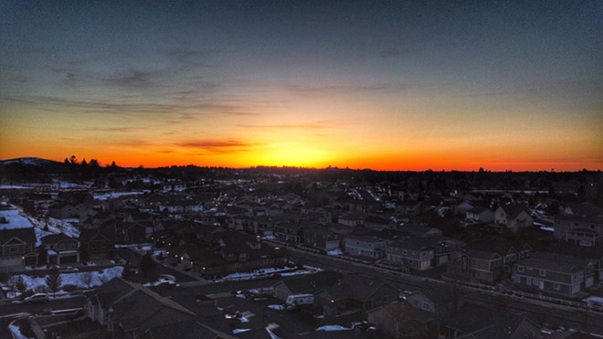 Sunset over Moscow