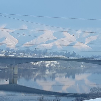 Morning sunshine on the snow covered Lewiston hills on March 7th. Taken from along Snake River Ave. be Bob Arleth, Lewiston resident