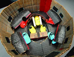 The bridge of the U.S.S. Enterprise NC-1701 was created with peeps by Carl Stanton of Deary. - TRIBUNE/BARRY KOUGH