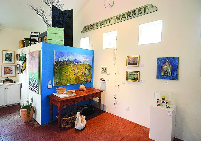 "West" is the third pop-up exhibit at the Little Pink House Gallery. It features 15 regional artists exploring the west as a metaphor.