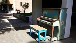 Outdoor pianos come to downtown Lewiston