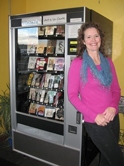 Appetizing artwork: Clarkston woman sells art from a retrofitted snack machine at restaurant