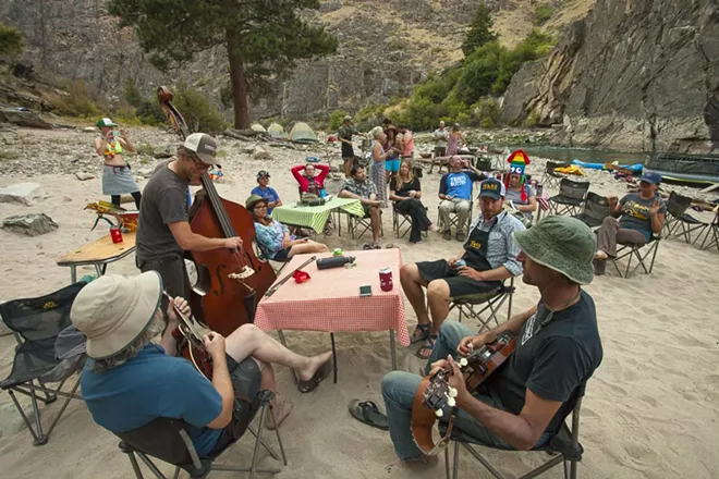 Seeking adventure and intimacy, fans are following their favorite bands to Idaho's wild waters