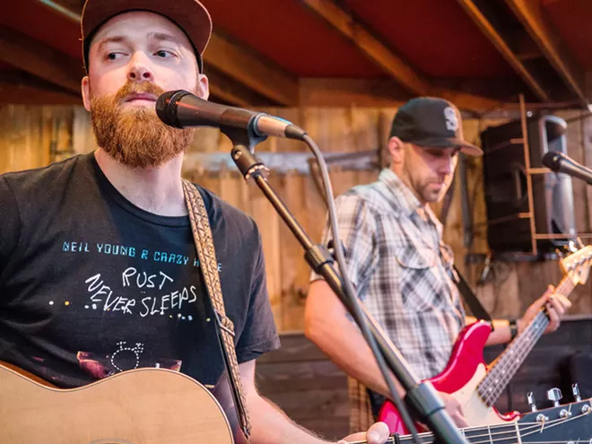 Norman Baker is leader of the band Norman Baker & the Backroads. The group also features pedal steel guitar by ?Country Dave? Harmonson, bass by Dan Schmidt and drums by Jake Evans.