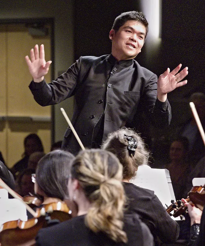 Danh Pham directs the Washington Idaho Symphony Orchestra recently. Courtesy of Washington Idaho Symphony - COURTESY WASHINGTON IDAHO SYMPHO