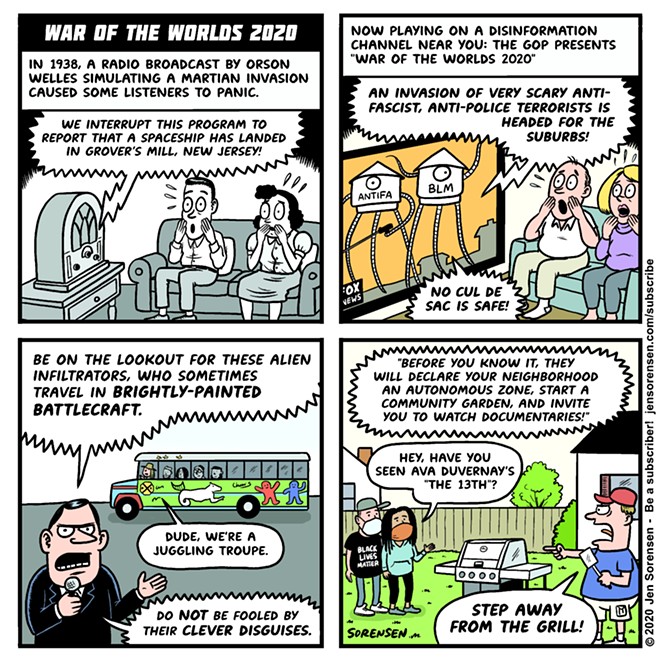 War of the Worlds 2020: Sorensen comic &#151; June 18