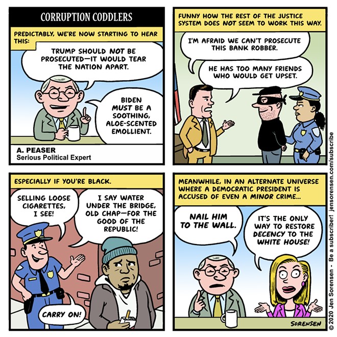 Corruption coddlers: Sorensen comic &#151; Dec. 10