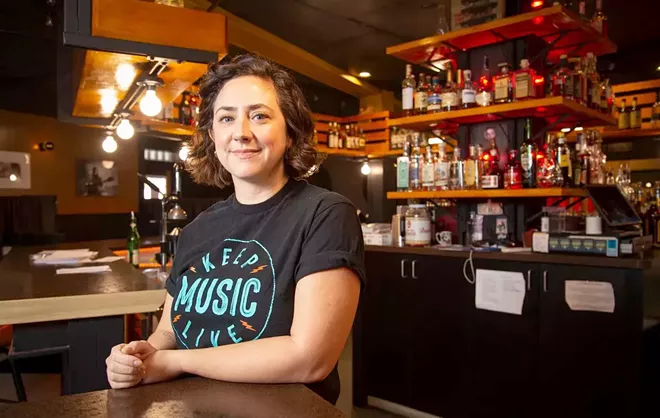 Karli Ingersoll, owner of Lucky You Lounge, is shown last week in the basement bar and performance venue at her closed Spokane business. Associated Press - JESSE TINSLEY/THE SPOKESMAN-REVIEW