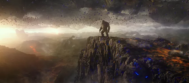 This image released by Warner Bros. Entertainment shows a scene from "Godzilla vs. Kong." - WARNER BROS. ENTERTAINMENT VIA AP
