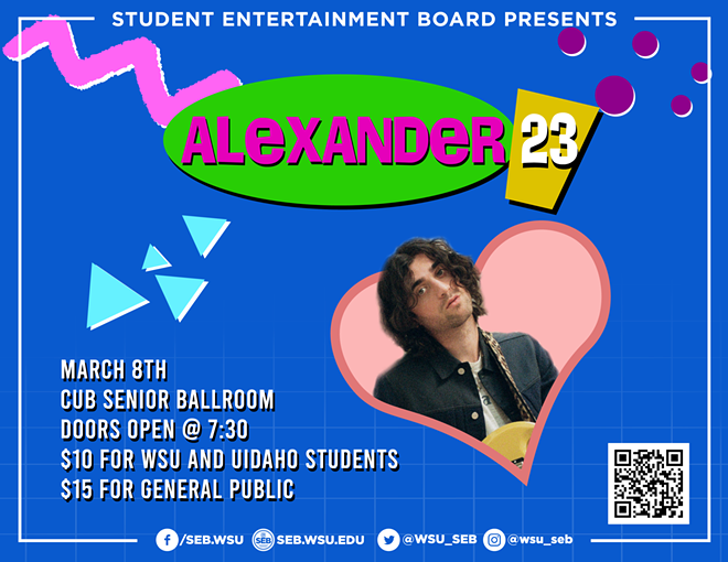 Emerging artist Alexander 23 to play WSU’s CUB