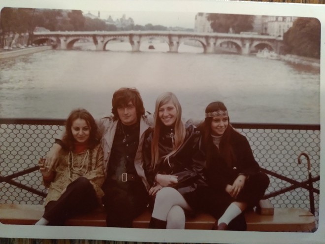 Tisa Ater, second from right, is pictured in 1968, around the time she briefly met Paul McCartney. - COURTESY TISA ATER