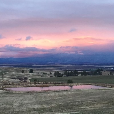 The sun sets over the pond March 17 at the Monastery of St. Gertrude in Cottonwood, Idaho. The photo was taken and submitted by Theresa Hanson.