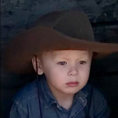 Lewiston's Colton Davis, 3, after a long day at Wilson Banner Ranch on Saturday, Oct. 14,2017. Colton is the son of Heather Graffee and Matthew Davis.