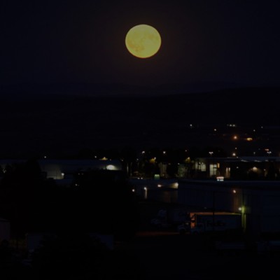 Just a few days ago captured the full moon over Lewiston. Mary Hayward of Clarkston took this photo.