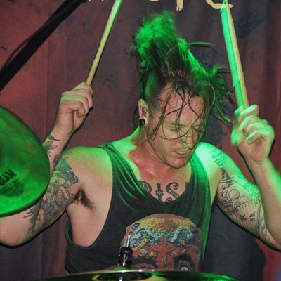 We saw the band DED at 3rd Wheel Event Center Aug. 10, 2017, and was very impressed by the drummer and intensity in his performance. Taken by Mary Hayward of Clarkston.