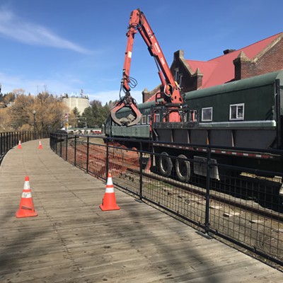 The Branch Line operator repaired the track next to the Pullman Depot Heritage Center. Next, the 2 extra passenger cars are moving to new homes! Then we can proceed with much needed building repairs! Stay tuned! 
    
    03/10/20 Pullman Depot Heritage Center
    photos by Kathleen Ryan