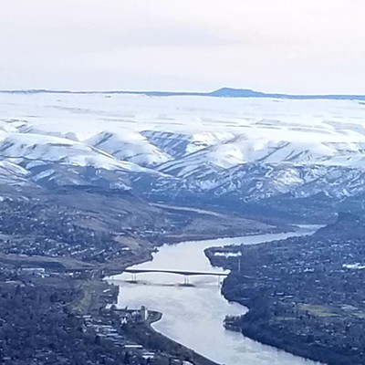 Taken from the overlook on the Lewiston grade on March 16.