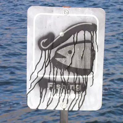 This alluring sign was seen along the Clearwater in Lewiston on Jan. 2 by Chris Dopke.