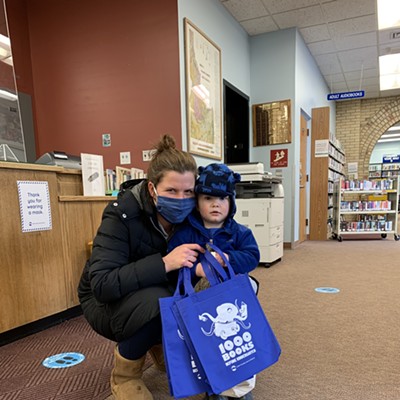 Jessie and her son Shepherd Taylor are on their way to their first 100 book milestone after signing up for 1,000 Books Before Kindergarten, a kindergarten readiness program for infants and preschoolers, at all seven branches of the Latah County Library District.