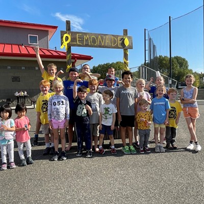 Over 60 adults and kids came together last Saturday to run and raise money for Alex's Lemonade Stand, which funds Childhood Cancer Research. This is the first year Moscow Parks and Rec put this event on, raising close to $1,400.