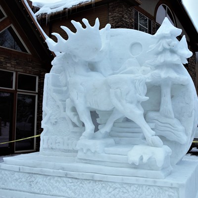 McCall, Idaho, had ice and snow sculptures all over town. Photo taken January 27, 2018 by Mary Hayward of Clarkston.