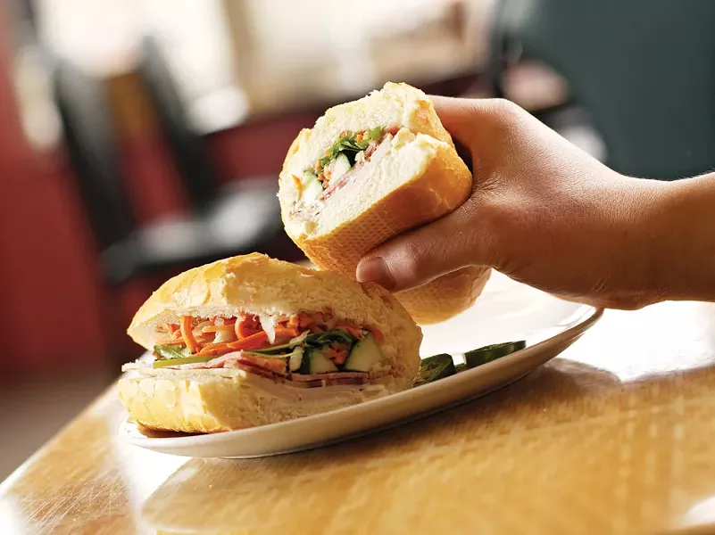 A banh mi sandwich from Vien Dong - YOUNG KWAK