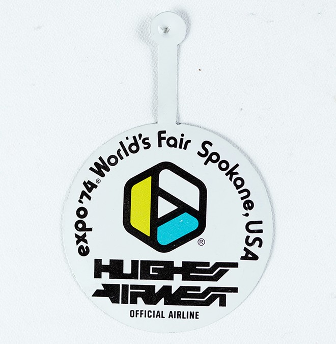 A Hughes Airwest airline pin. - YOUNG KWAK