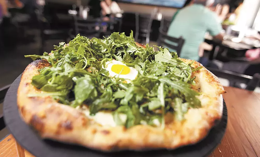 A Kiernan pizza from the Flying Goat. - YOUNG KWAK