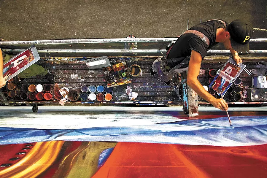 A scene from Sign Painters.