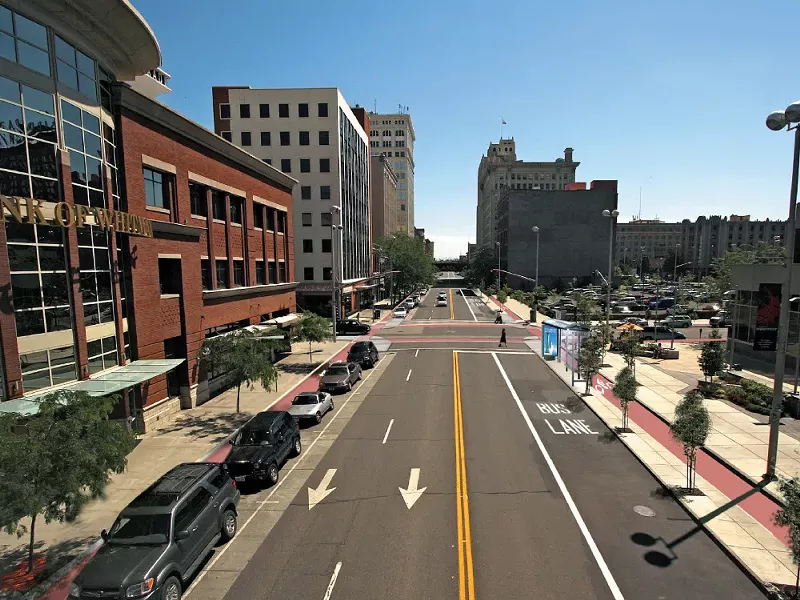 A vision for what the Complete Streets policy could bring about in downtown Spokane