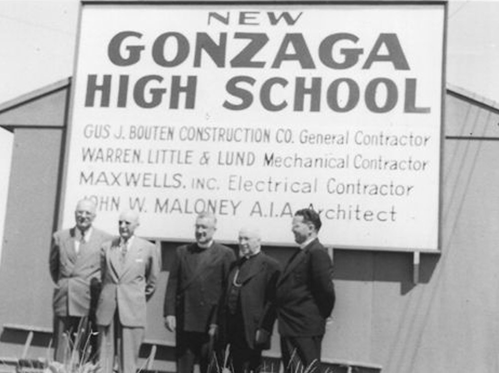 After the war, Father Gordon Toner secured property for the Jesuit high school's new home - GONZAGA PREP