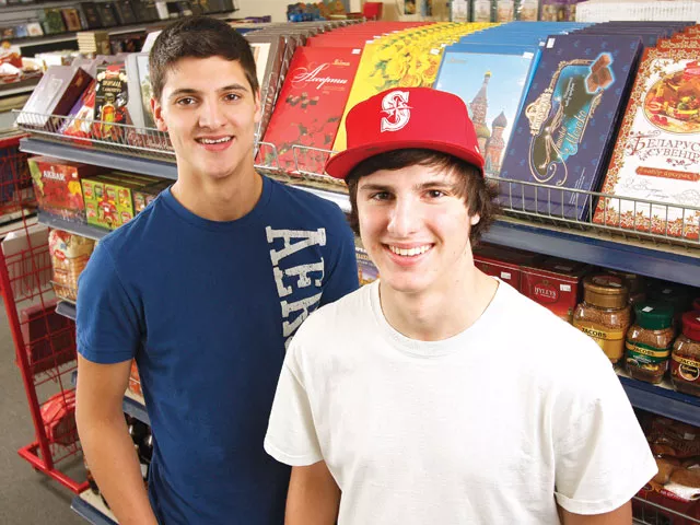 Alex (left) and Petr Chubenko of Mariupol European Bakery and Deli. - YOUNG KWAK