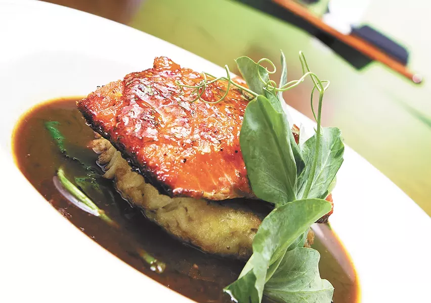 Ambrosia's glazed salmon
