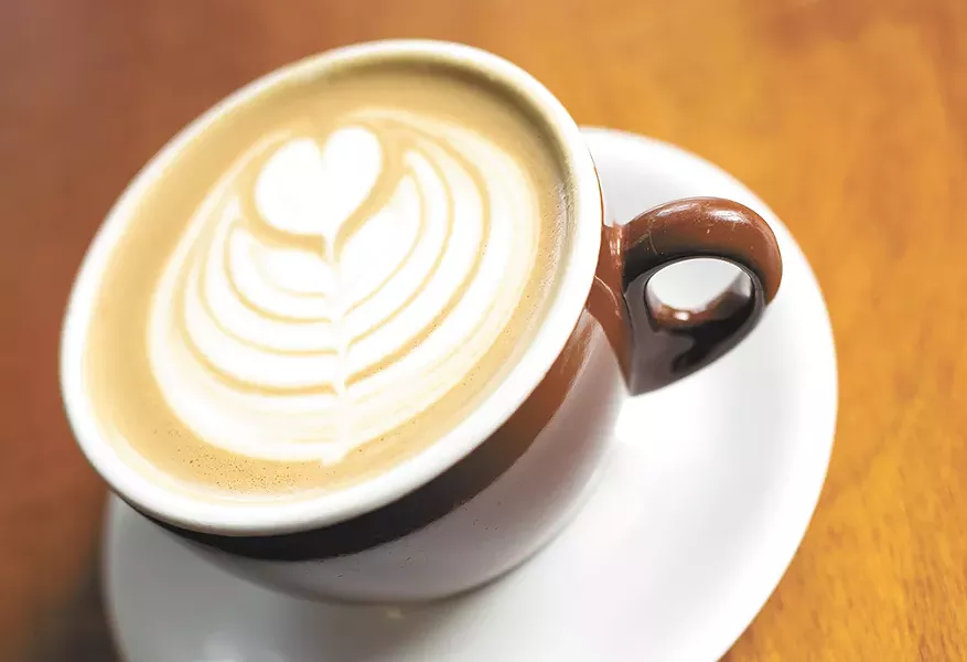 An artistic latte from Indaba Coffee Bar, the site of the last Thursday Night Throwdown. - YOUNG KWAK