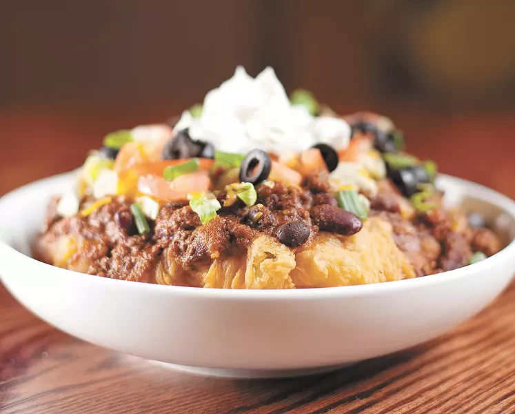 An Indian taco from the Coeur d'Alene Casino Resort Hotel's Red Tail Bar. - YOUNG KWAK