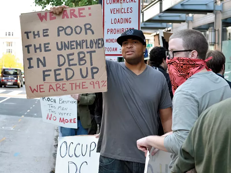 An Occupy rally in Washington, D.C. - CHRIS WIELAND
