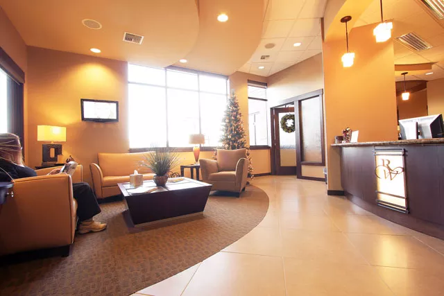 At practices like Dr. Richard D. Weigands, the relaxation starts with a calming reception area. - YOUNG KWAK