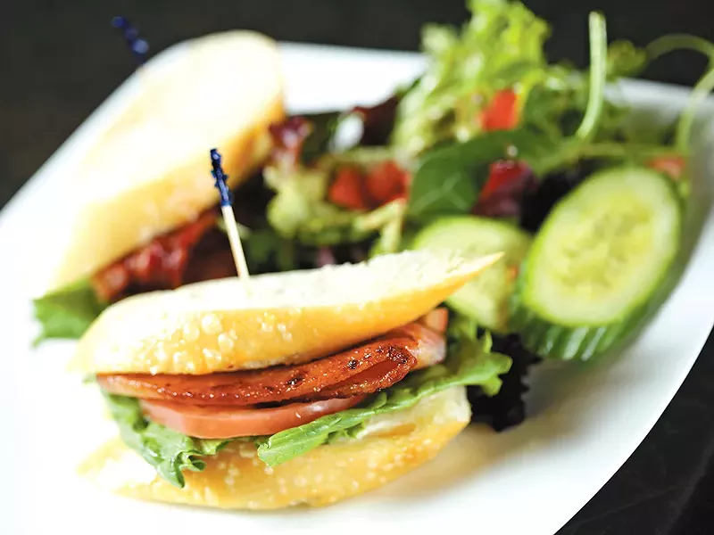 At the Davenport\'s Safari Room, lunch items like this savory BLT are only $6 during the middle of the day.| - YOUNG KWAK