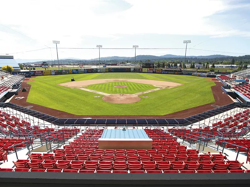 Avista Stadium got ready for the new season with a major facelift. - YOUNG KWAK